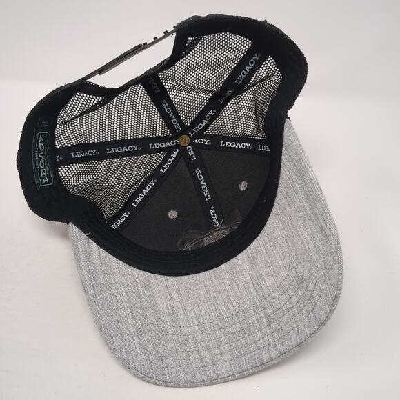 Cultus Lake Oregon Snapback Mesh Back Trucker Hat Gray One Size Legacy - Picture 7 of 10